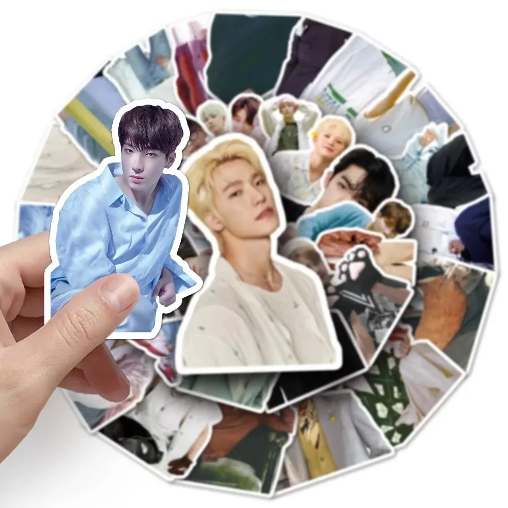 50 قطعة ملصقات شخصية Kpop ST الكورية الديكور كوب ماء الغيتار دراجة نارية خوذة الهاتف الثلاجة المشجعين هدية