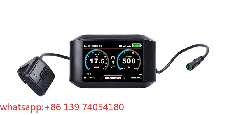 New Electric Bicycle 750C TFT 72v Waterproof Speedometer Display For  SVMC-APT Controller