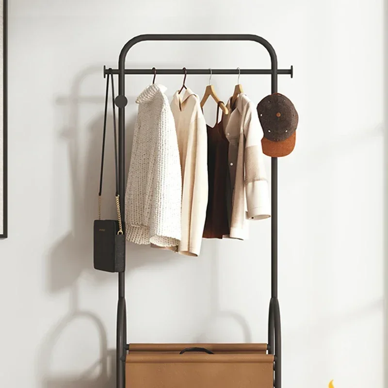 

Mobile Coat Hanger Stand Wardrobe MultiAdjustable Clothes Outdoor Rack Shoe Wheels Balcony Arara De Roupa Hotel Accessories