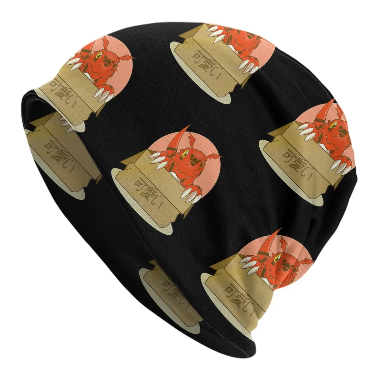Guilmon In The Box Digimon Classic Men Women Adult Beanies Caps Knitted Bonnet Hat Warm Hip Hop Autumn Winter Skullies Hats