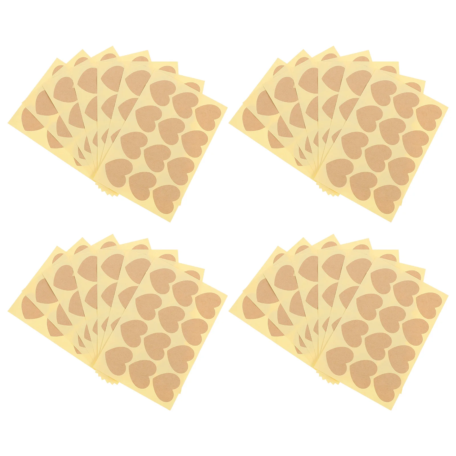 

240pcs Love Shape Heart Sealing Stickers for Cookie Bags Envelope Gift Packaging Kraft Paper Sealing Stickers Adhesive