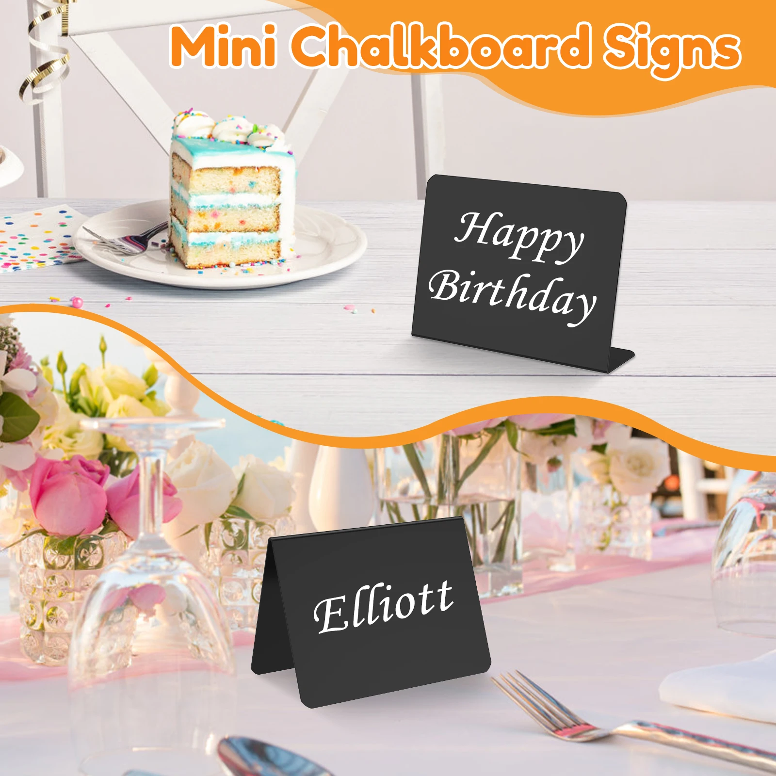 30 упаковок мини-знака из ПВХ для классной доски, водонепроницаемая вечеринка, шведский стол, пекарня, этикетки для еды с 12-цветной ручкой, ткань для чистки, распылитель