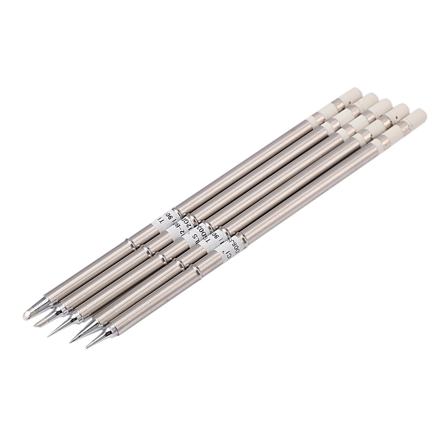 5Pcs/Lot Series Soldering Iron Tips for HAKKO T12 Handle DIY Kits LED Vibration Switch Temperature Controller FX951 FX-952