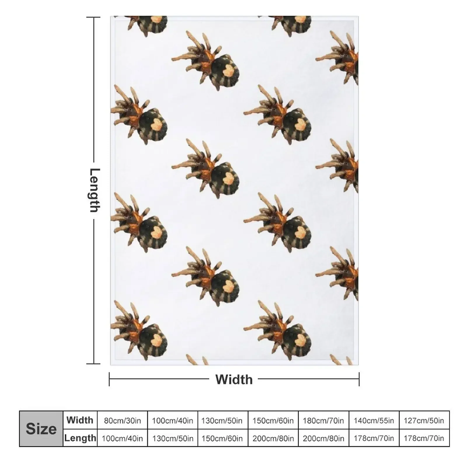 Cyriocosmus elegans Tarantula Throw Blanket Blankets For Sofas Picnic Decoratives Blankets