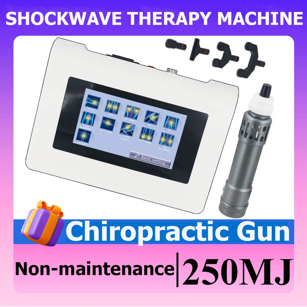 

250MJ Shock Wave Instrument & Chiropractic Tool For ED Treatment And Scapula Pain Body Massage Shockwave Therapy Machine