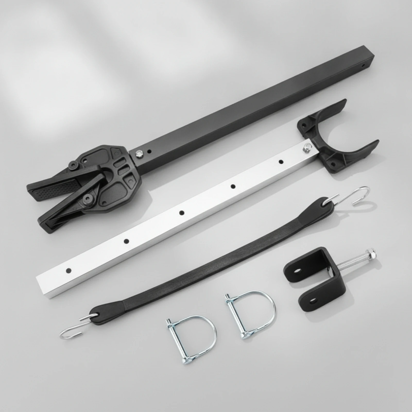 Outboard Motor Bracket Clamp-on Outboard Motor Support Black Corrosion-Resistant for Anglers, Boats