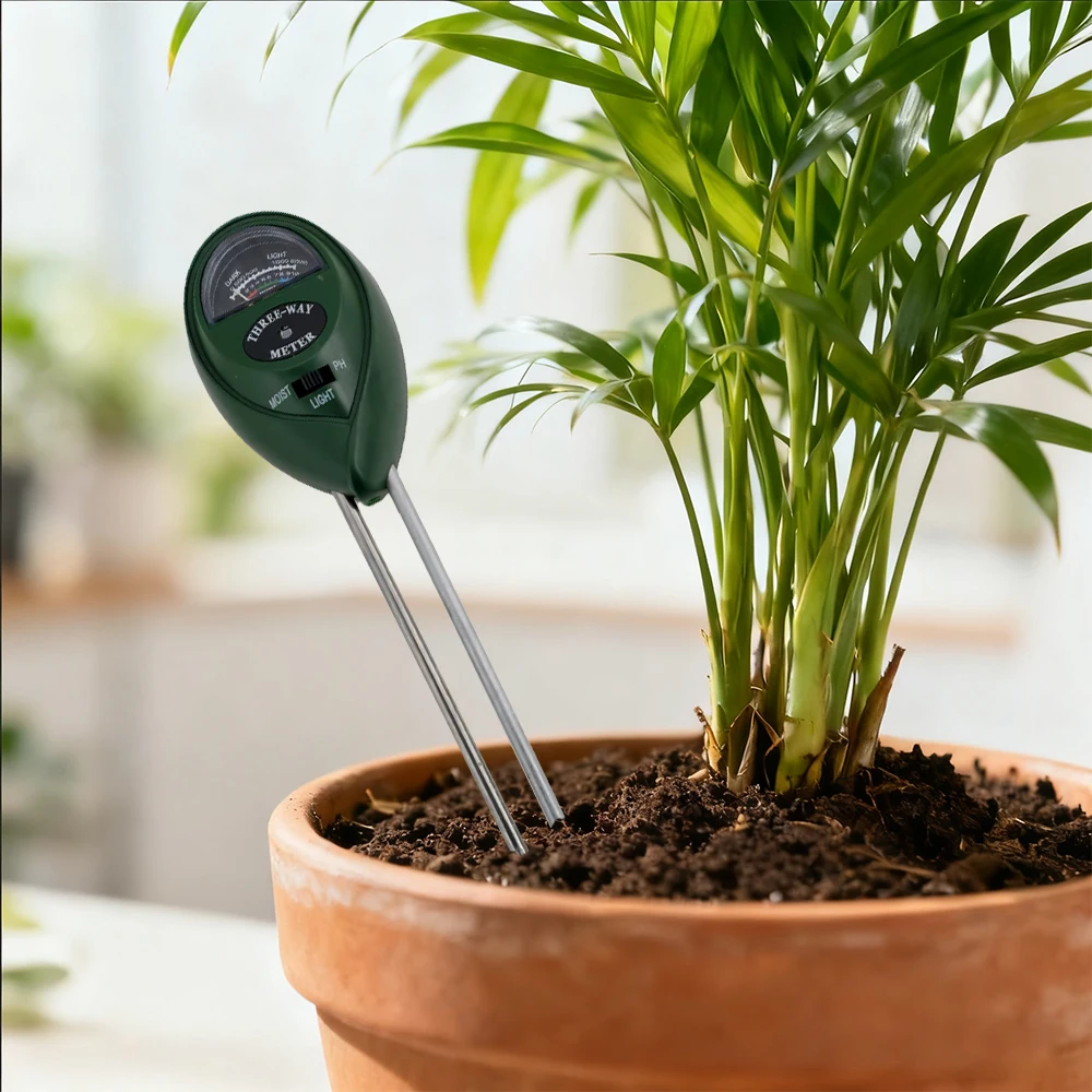 اختبار التربة رطوبة النبات ضوء الشمس PH اختبار الزهور كاشف الرطوبة تستر أداة 2 مجسات أداة مراقبة التربة الرقمية