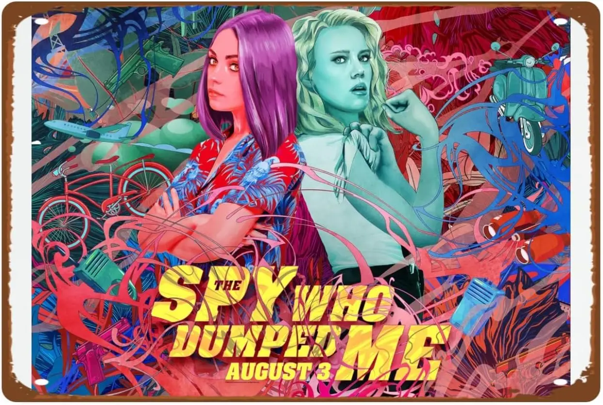 x1, Шпион, Who Dumped Me, арт-деко, металлическая настенная жестяная вывеска, художественные постеры в общежитии, спальня, эстетика, мужской пещерный декор, подарок в стиле ретро