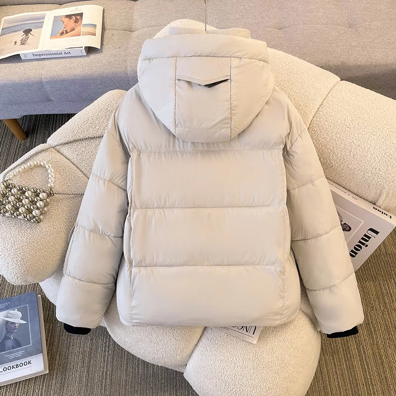 Women Coat 2025New Autumn Winter Parkas Female Thick Down Cotton Jacket Hooded Coat Femme Casual Short Warm Outerwear Ladies Top