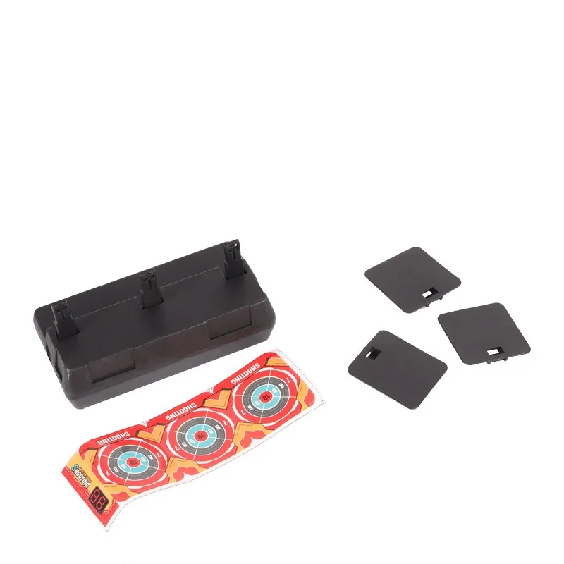10pcs Orange Shooting Game Target Toy with Auto-reset Target Practice Toy for Soft Bullet Guns and Toy Gun Training