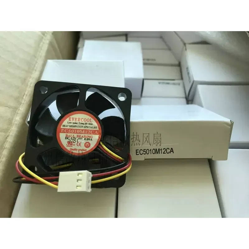 New Original EVERCOOL Agile Cold EC5010M12CA DC12V 0.09A Silent CPU Fan for Computers
