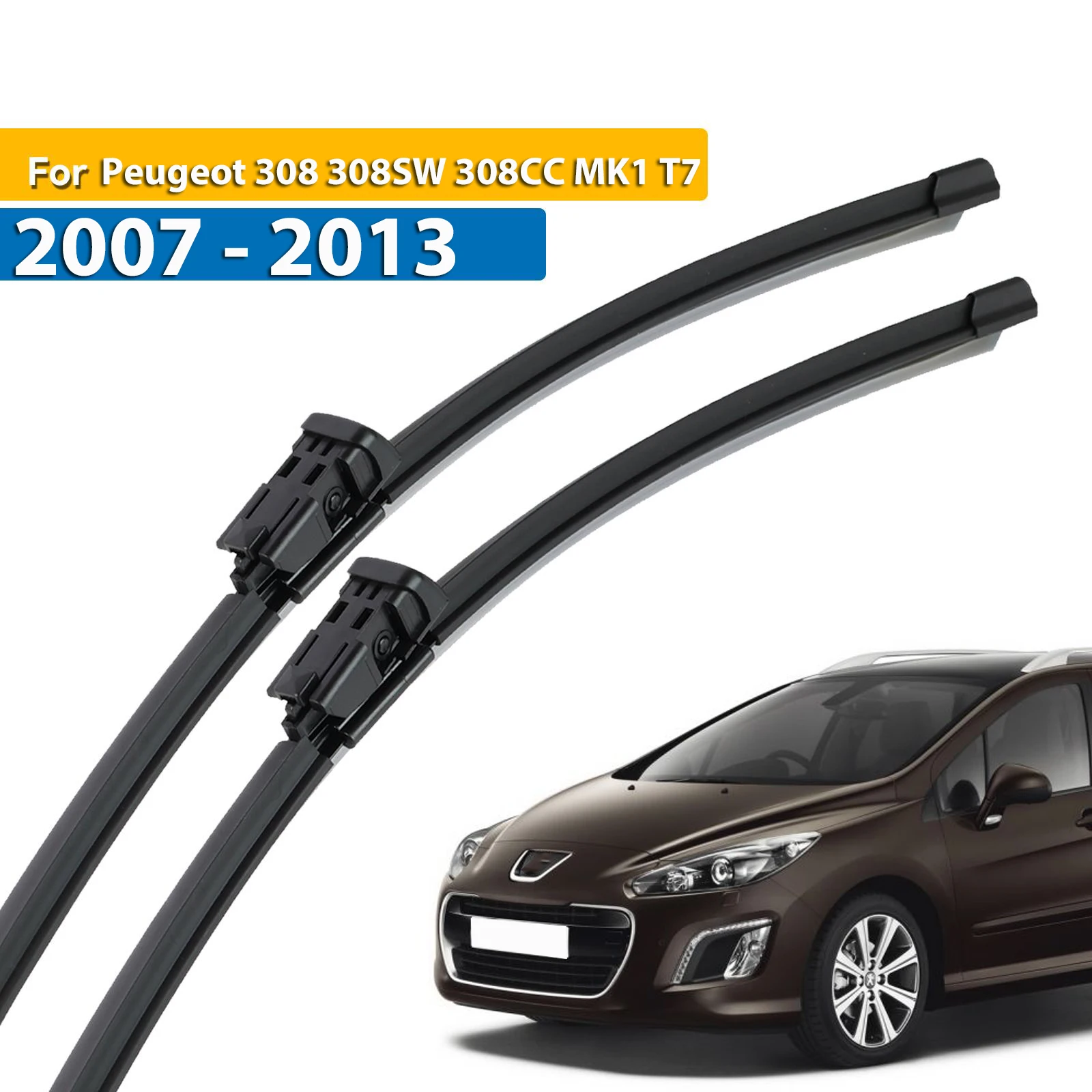 

Erick's Wiper LHD Front Wiper Blades For Peugeot 308 308SW 308CC MK1 T7 2007 - 2013 Windshield Windscreen Window Brushes 30"+26"