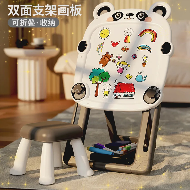 Kids Erasable Magnetic Doodle Board: Kindergarten Writing Board, Home Dust-Free Whiteboard, Toy Blackboard