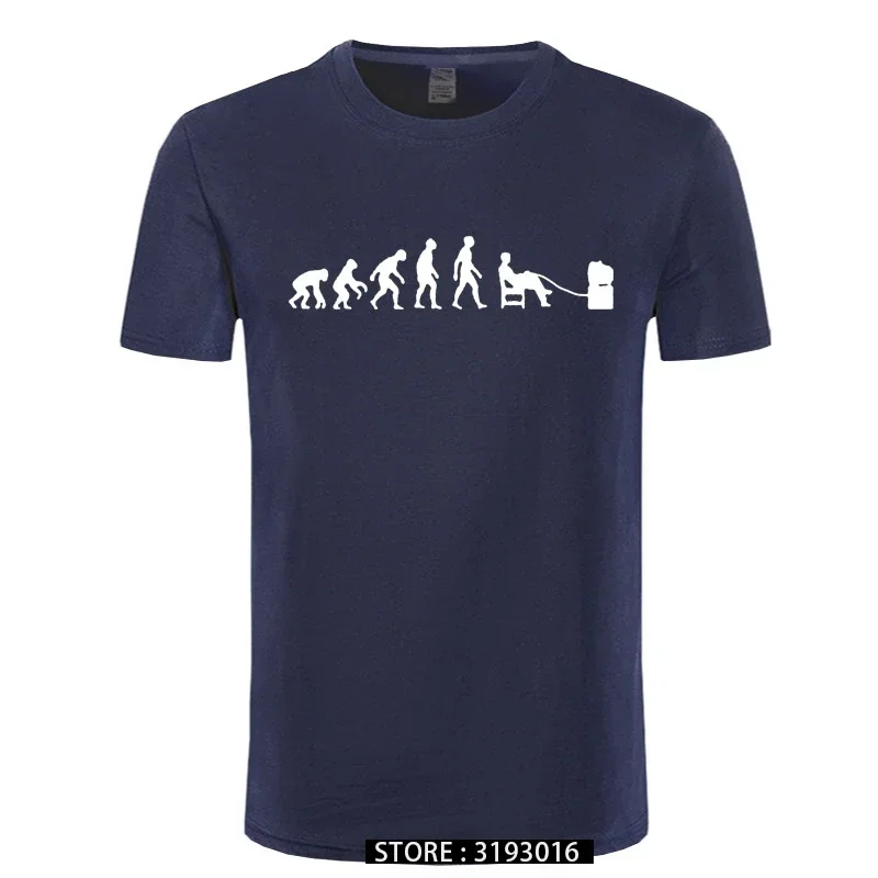 Men's Evolution of Man Console Funny T-Shirt, Computer Game, Print Programmer T Shirt, Hot Tops, XS-XXXL