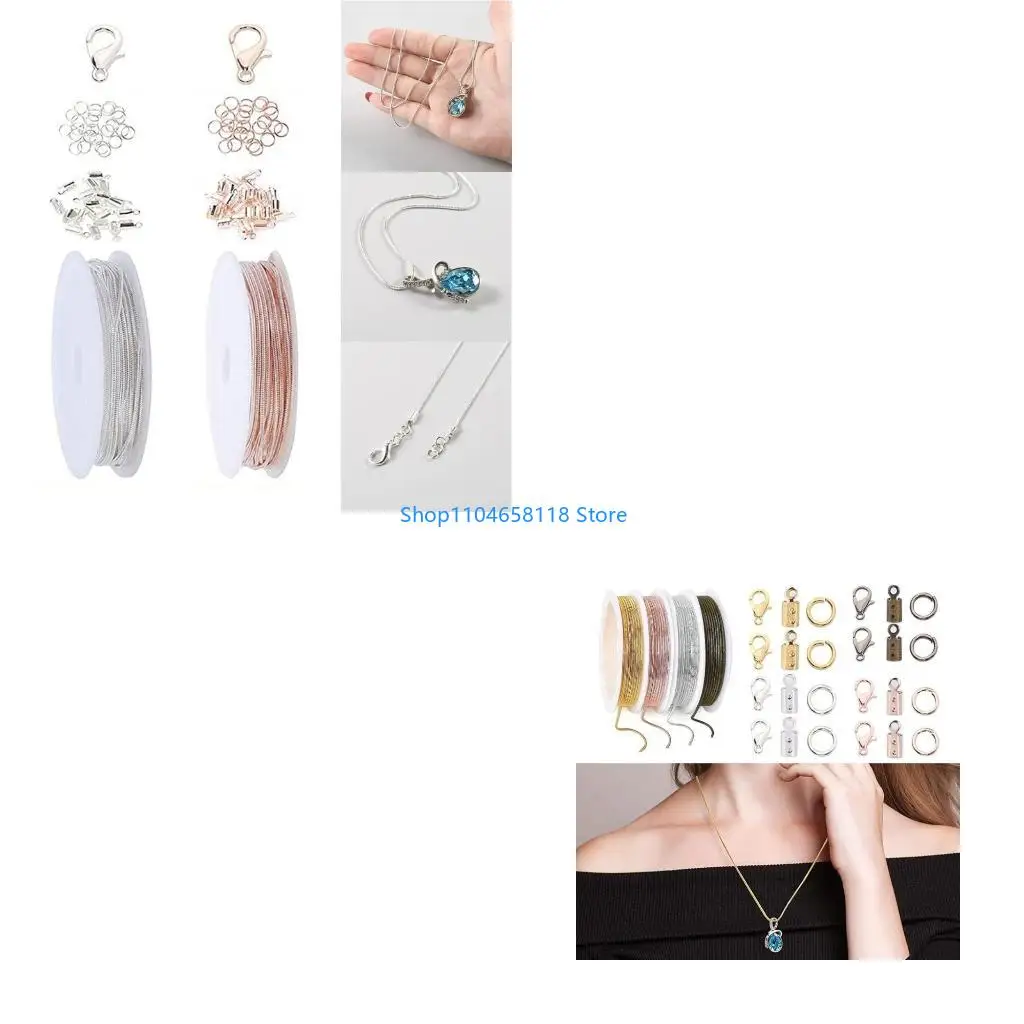 

Plated Necklace Chain for Jewelry Making DIY Necklace Chains Lobster Clasps