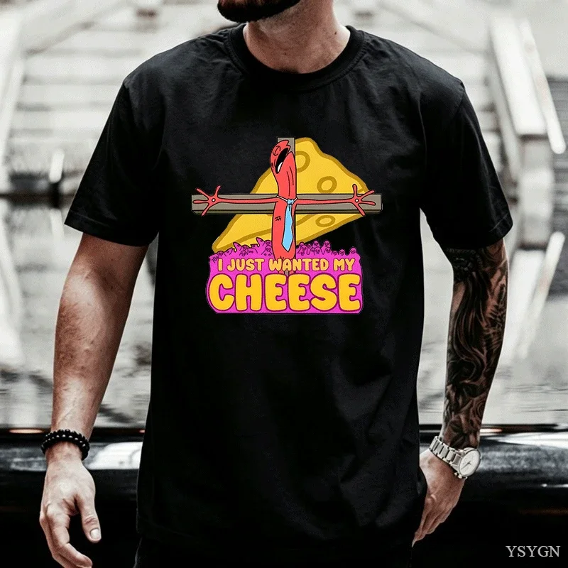 I Just Wanted My eese T-shirts Funny Graph Printed Tshirt Short Sve Loose Tees Unisex Streetwear Comfortable 2026 New Model Shor