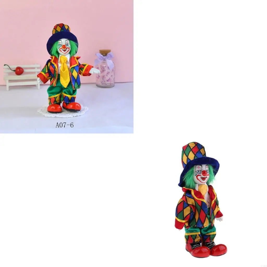 

Статуя исполнителя Ceramic Clown Clown Perceurine с костюмом клоуна для стола L8RB