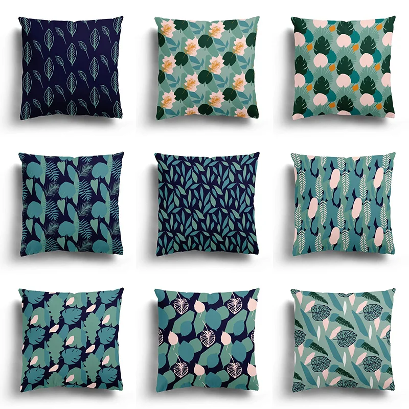 

Creative Leaf Pattern Pillowcase Car Ornaments Living Room Office Home Pillowcase