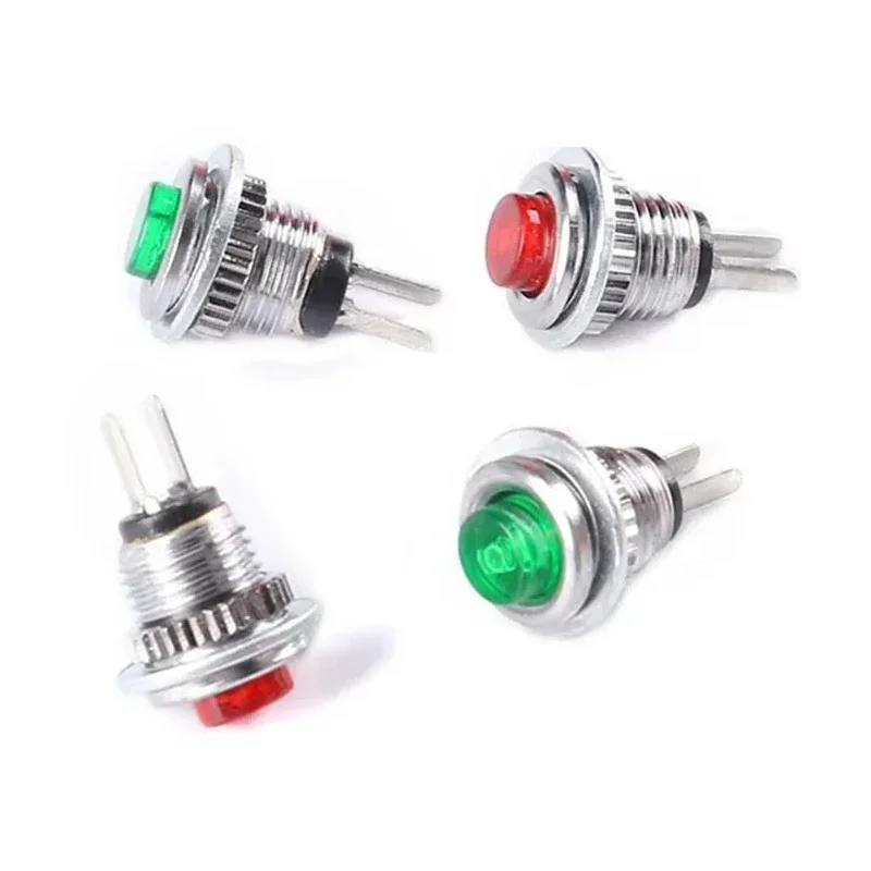 5/20/100PCS 2pin Micro Button Switch 8MM 0.5A 250V AC Reset Button Round Switch DS-101