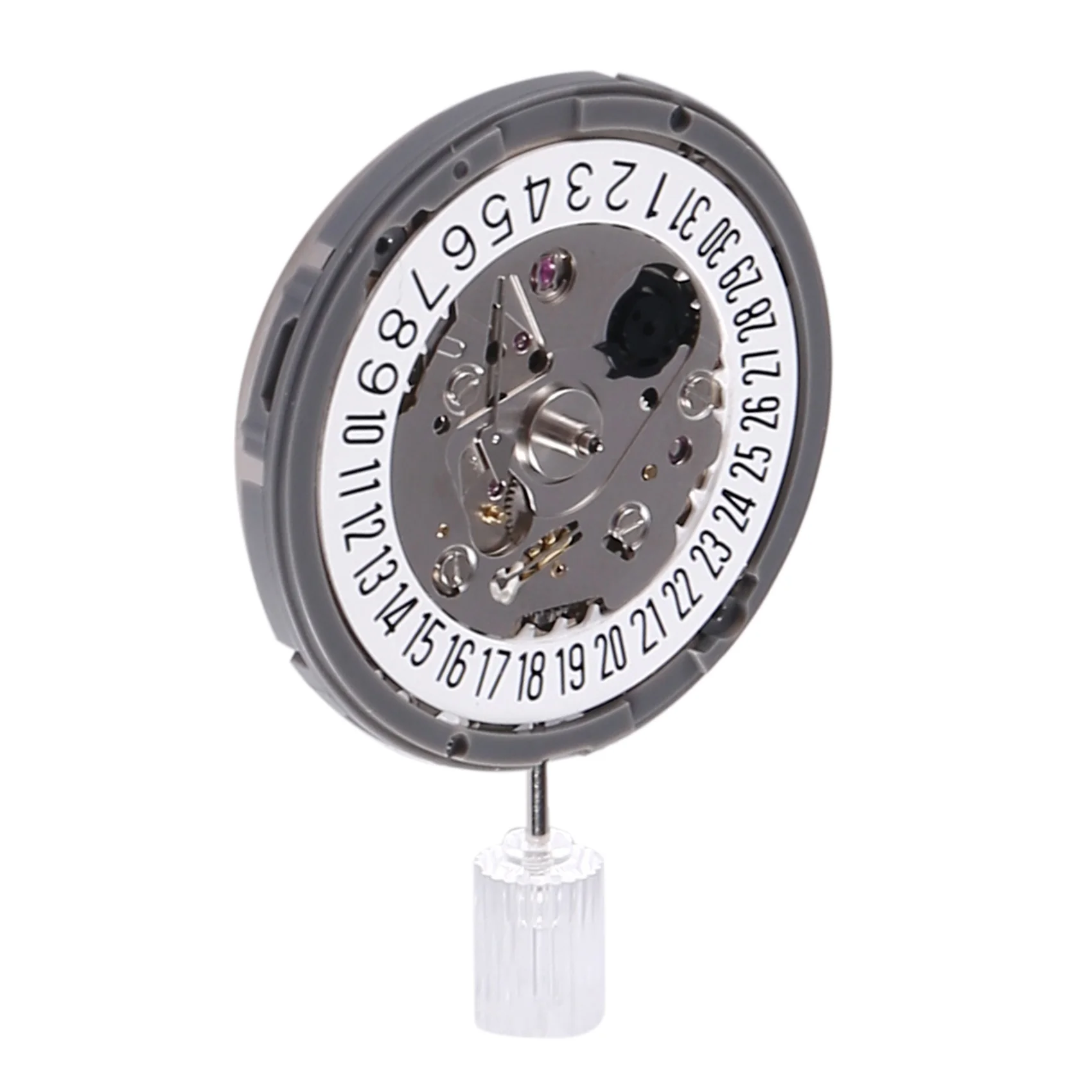 AB33-24 Jewels Watch Movement Automatic Mechanical Watch Movement 21600Bph Black Date Window Watch Movement