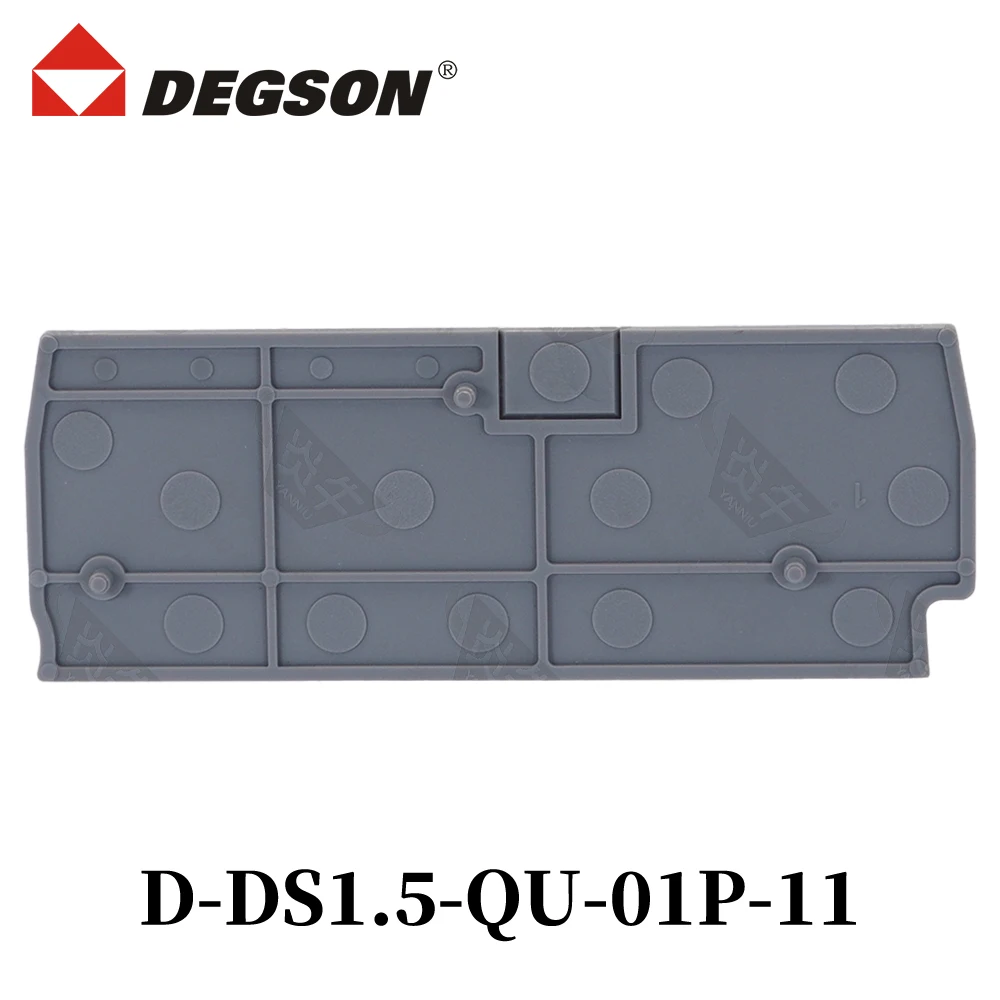 10 قطعة DEGSON DS1.5-QU-01P-11-00ZH DS1.5-QU-PE D-DS1.5-QU Din السكك الحديدية كتل طرفية موصل DS1.5 فينيكس الاتصال 17.5A 500V #6