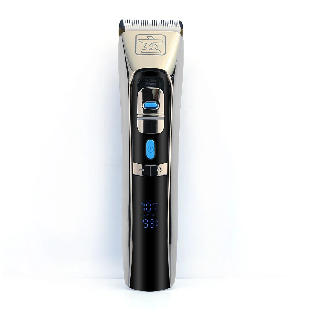 Xuanfeng-LEDディスプレイ付き電気バリカン、家庭用またはサロン用の3レベルの調整レベル、ヘアカット