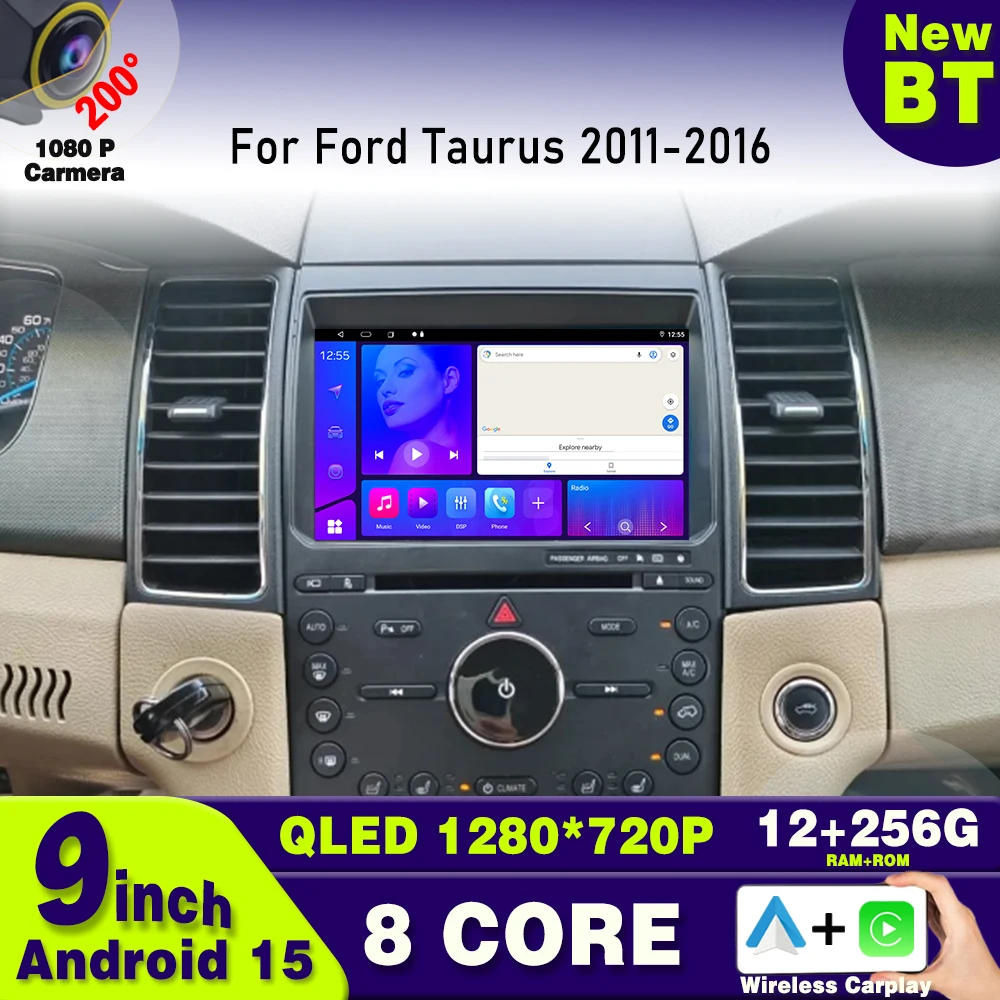 Android 15 для Ford Taurus 2011-2016 Android Авто Авто Радио Мультимедиа Carplay Видеоплеер GPS Навигация DSP BT WIFI Android 15 для Ford Taurus 2011-2016 Android Авто Авто Радио Мультимедиа Carplay Видеоплеер GPS Навигация DSP BT WIFI