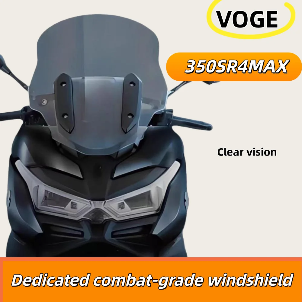 Loncin VOGE 350 modified windshield front windshield VOGE 350 SR4MAX windshield wind deflector chest protection heightened