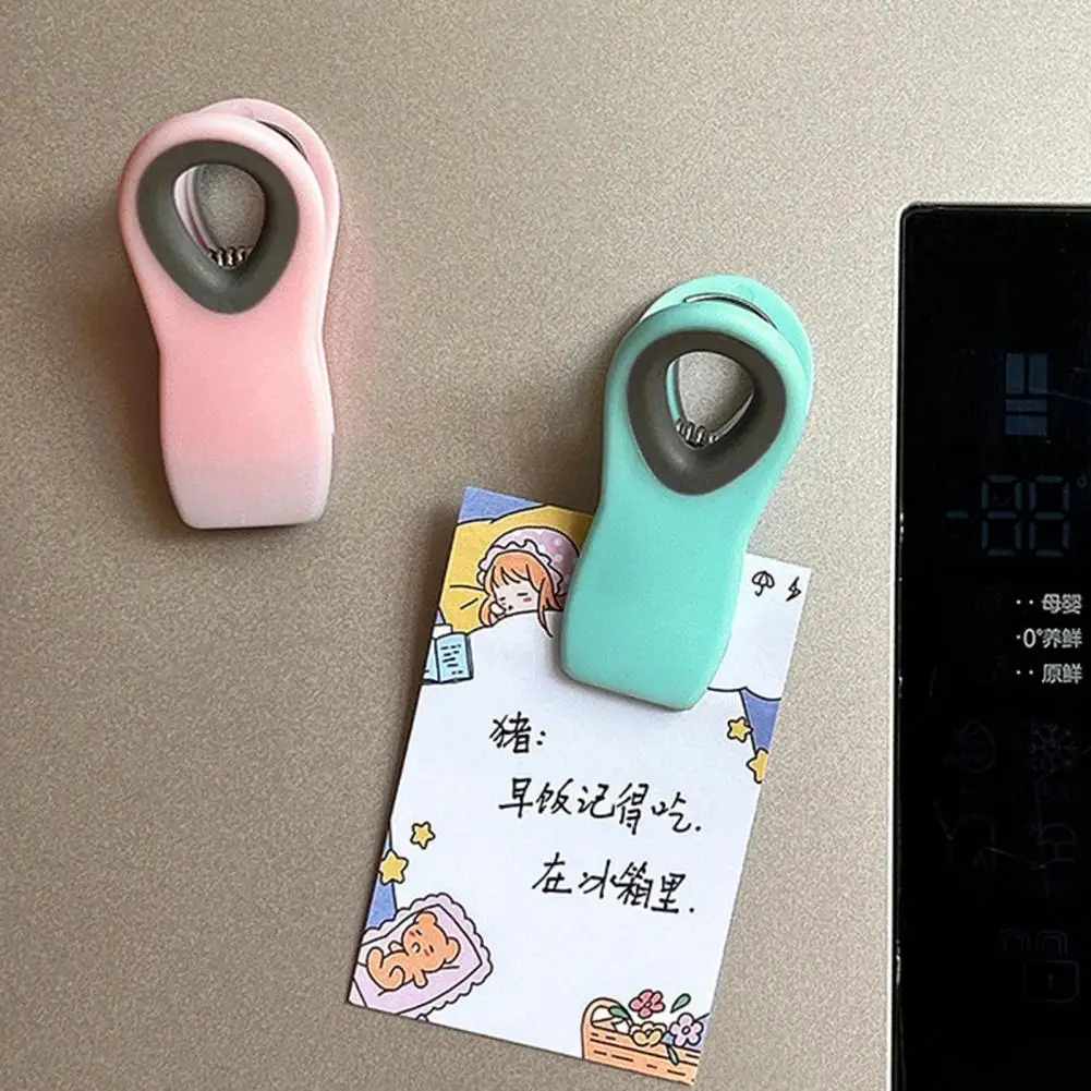 ถุงขนมขบเคี้ยวคลิปสด Moisture-Proof ตู้เย็นแม่เหล็กออกแบบห้องครัวจัดเก็บข้อมูลแม่เหล็กคลิปซีลคลิป Home Supplies