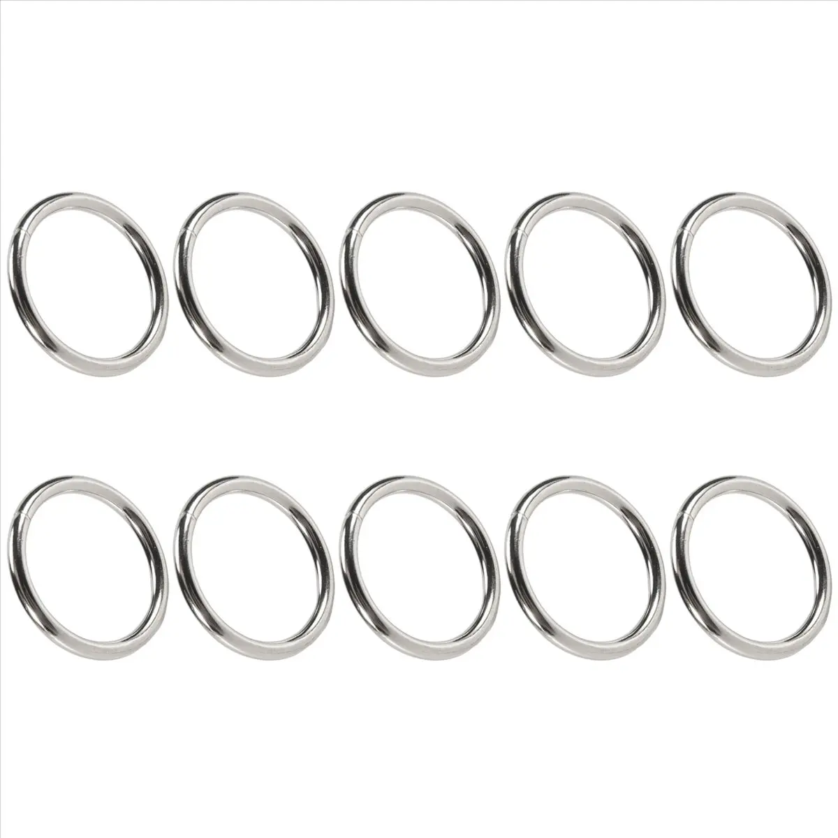 newA10R Metal Macrame Rings 2 Inch for Macrame Plant Hangers Macrame Kit 10 Pack Metal O Rings Buckle for Macrame Craft Ring