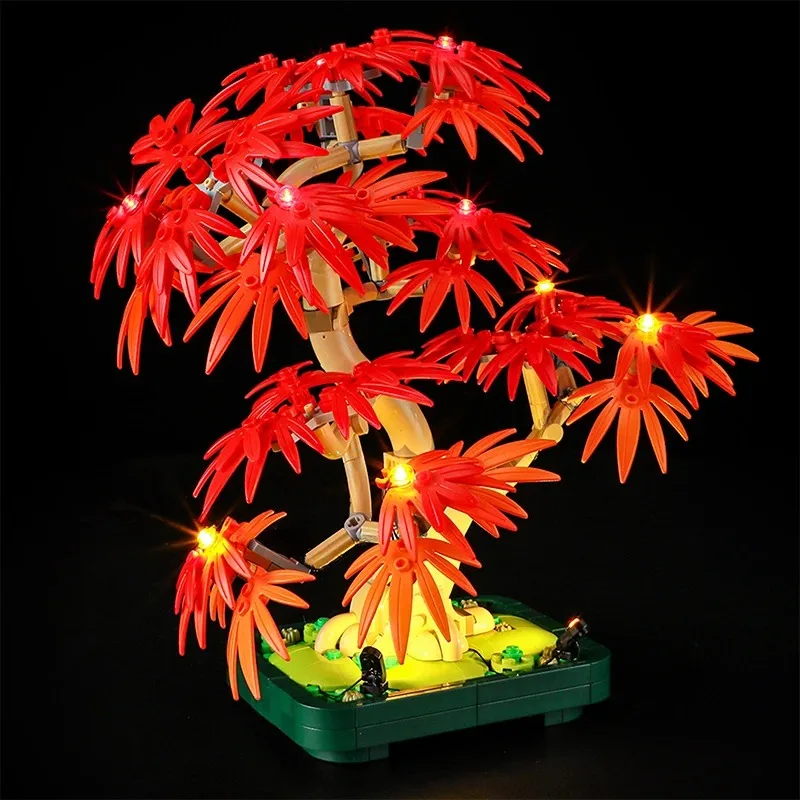 LED-lichtset voor LEGO 10348 Japanse rode esdoorn bonsai boom decoratieve DIY speelgoed cadeau (exclusief bouwsteen baksteen set model)