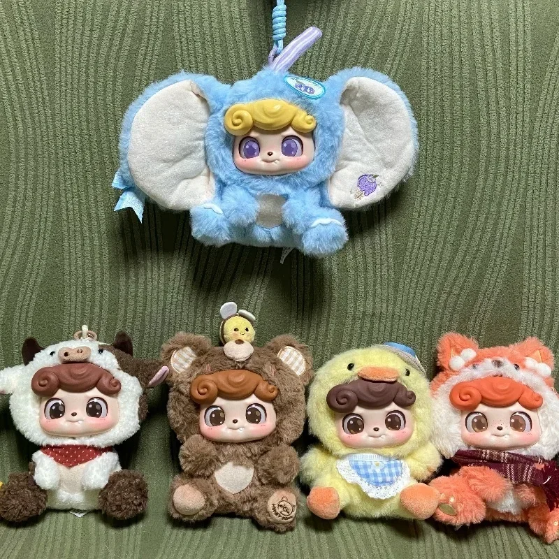 Q.Kid Animal Preschool Series Fluffy Blind Box Kawaii QKid Vinyl Collection Model Bag Decor Pendant Cute Doll Handmade Toy Gift