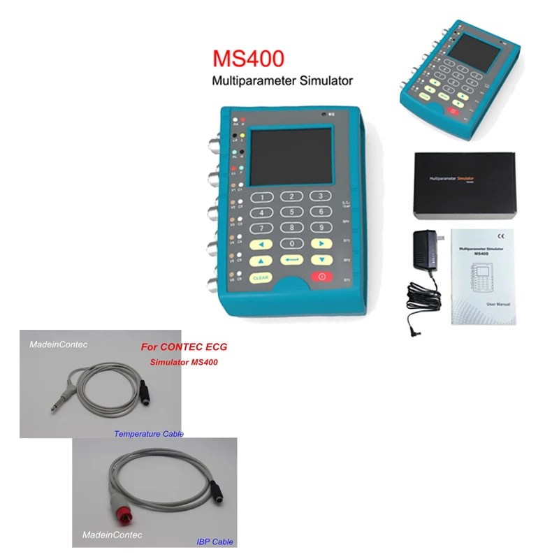 Contec  MS400 Multi Parameter Patient Simulator ECG IBP Temperature Patient Simulator