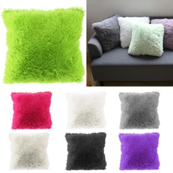 New Plush Cover Velvet Fur Fluffy Sofa Pillow Soft Cushion Cover Pillow Case Nordic Home Decoration Tools 40*40 Pillow Cover