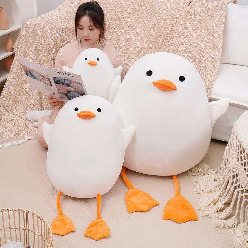 White Duckling Doll Plush Toy Duck Doll Girl Bed Pillow Children's Comfort Rag Doll Children's Favorite Toy Birthday Gift