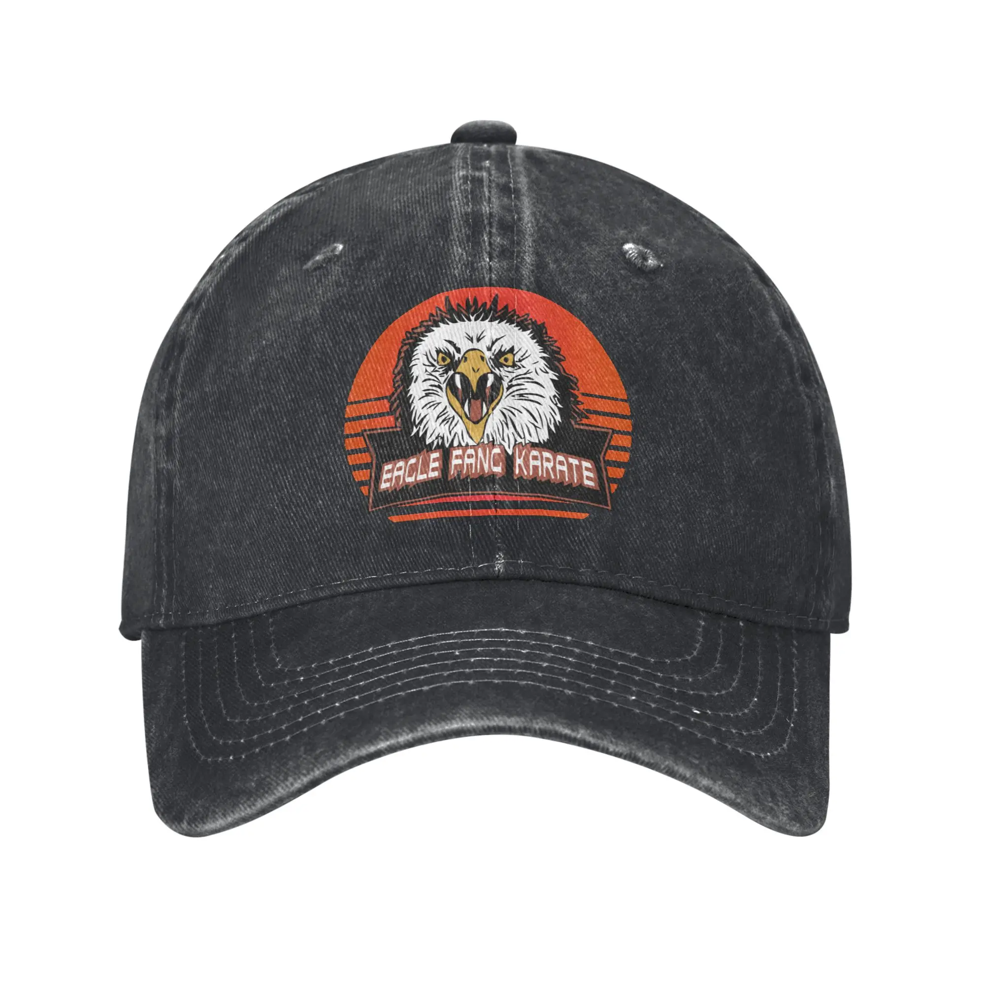 Eagle Fang Karate Cobra Kai Baseball Caps Vintage Distressed Washed The Karate Kid Snapback Cap Unisex Outdoor Soft Caps Hat