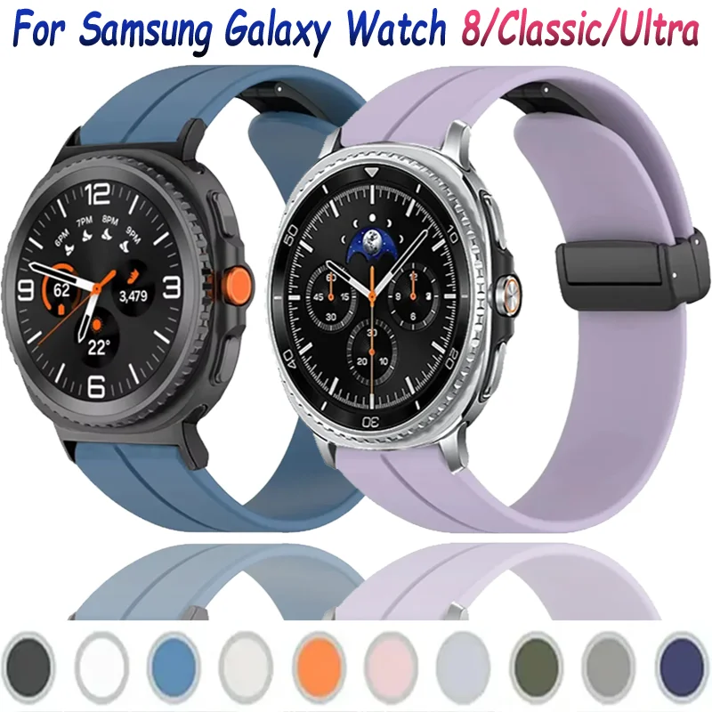Weiches Silikonarmband für Samsung Galaxy Watch 8 44 mm 40 mm, klassisches 46 mm, modisches, bequemes Armband, Galaxy Watch Ultra 2025 47 mm