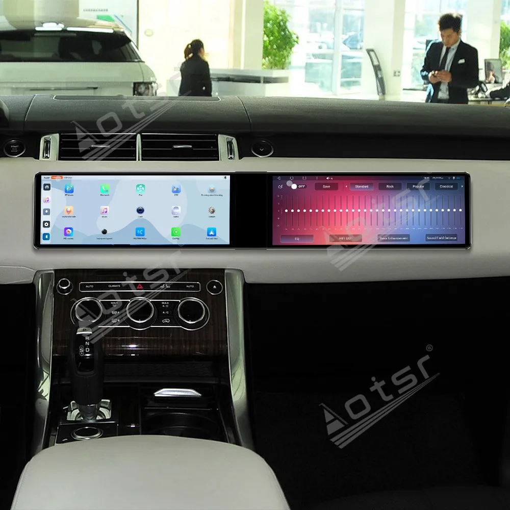 

Dual 12.3 inch auto carplay Android 13.0 For Land Rover Range Rover Sport 2014-2015 Car Radio GPS Stereo touch Multimedia Player