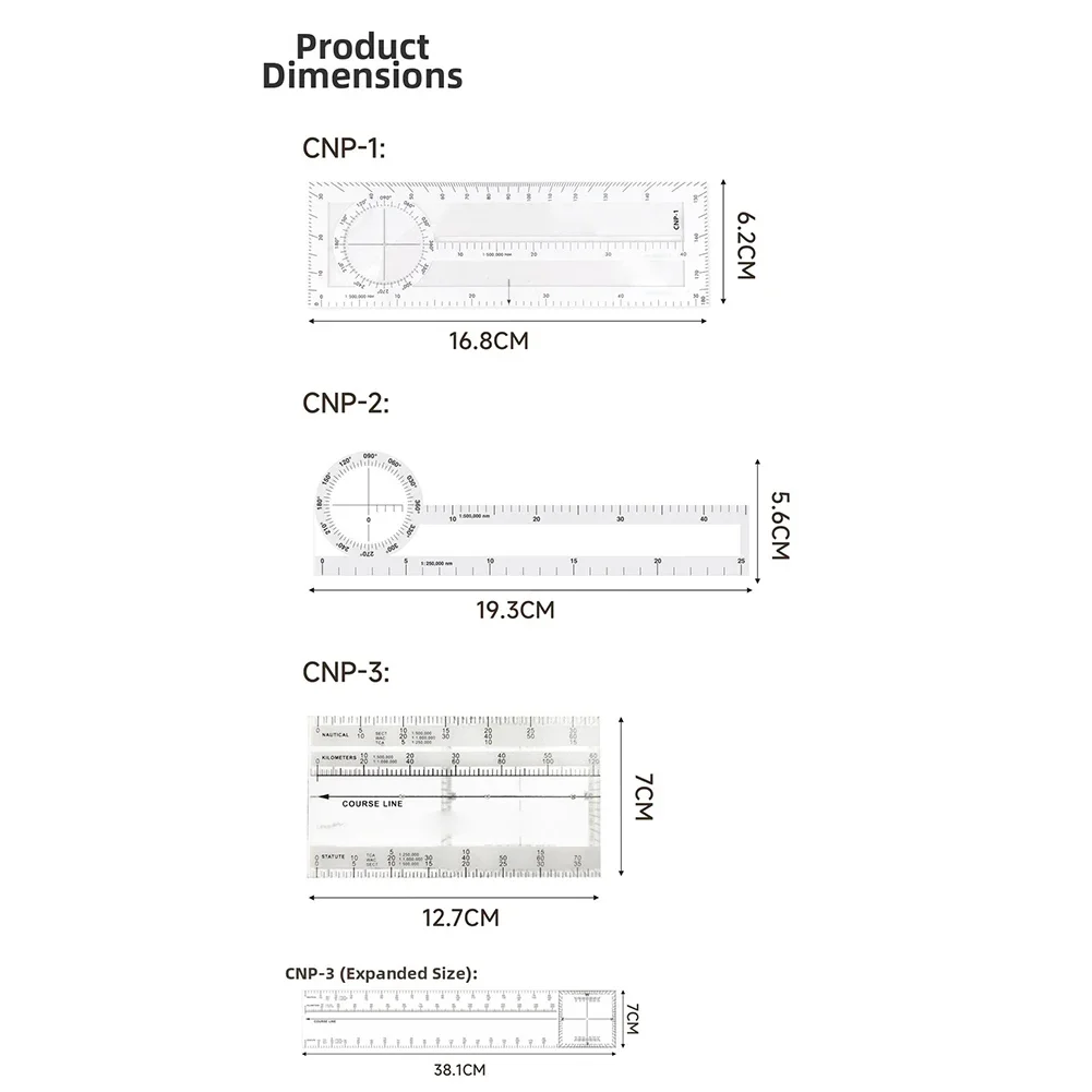 1pc CNP-1 CNP-2 CNP-3 KCNP-1 Slide Rules Angle Distance Scale Conversion Navigation Drawing Ruler For Flight Training Navigation