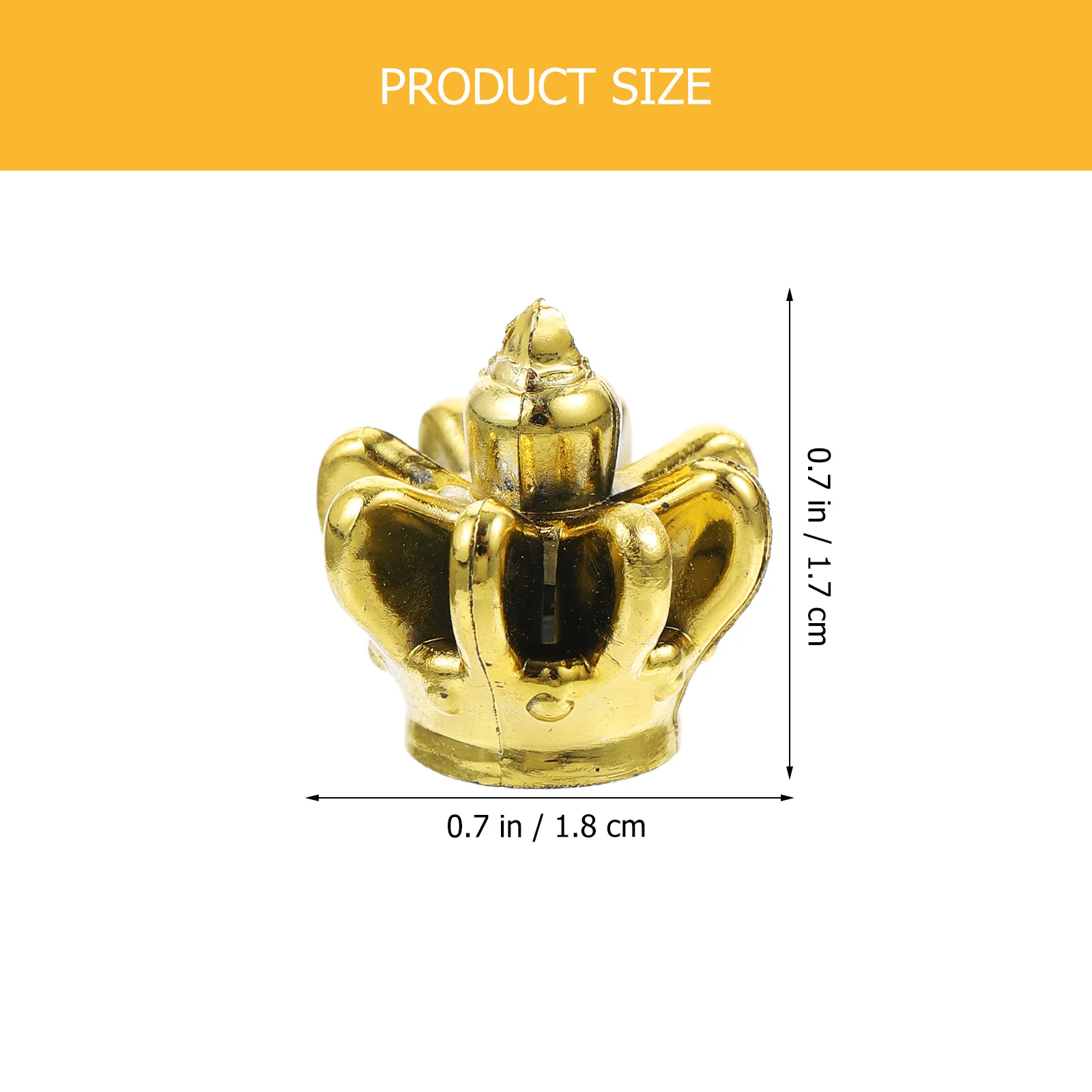 

10pcs Mini Crown Charms Pvc Diy Pendant Keychain Decorative Jewelry Craft Supplies Creative Crowns-Shaped Beads For Necklace