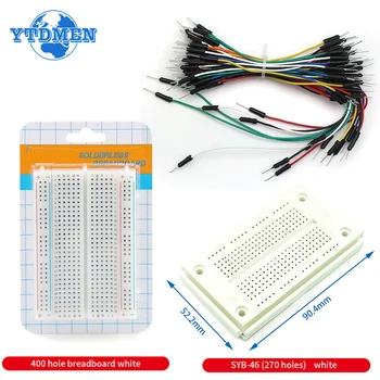 2pcs SYB-46 SYB-170 Steck brett 400 Punkte löt freie Leiterplatte Mini Universal Test Proto board 65 Jumper Draht DIY Elektronik Kit