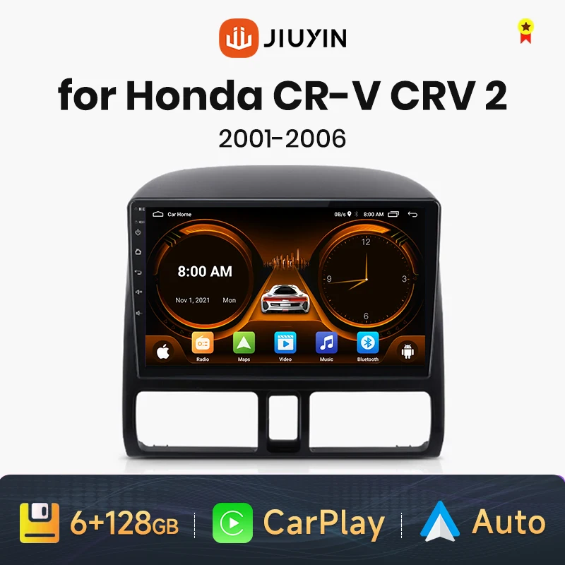 

MG18 AI Voice Radio For Honda CR-V CRV 2 2002 - 2006 Stereo Head Unit Android Auto Car Multimedia Video Player Carplay GPS 2din