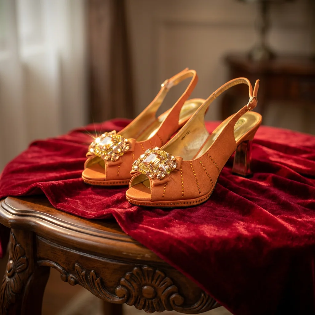 QueenaYan Elegant High Heels with Metal Chain Stand HandBag Ladies Party or Commuting Shoes Evening Shoes and Bag Set