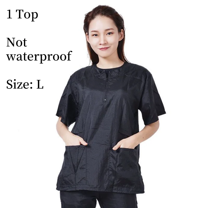 Pet Grooming Working Clothes Breathable Pet Groomer Uniforms Anti Hair Anti Static Smock Hair Salon Hairdresser Robe Color Y0518