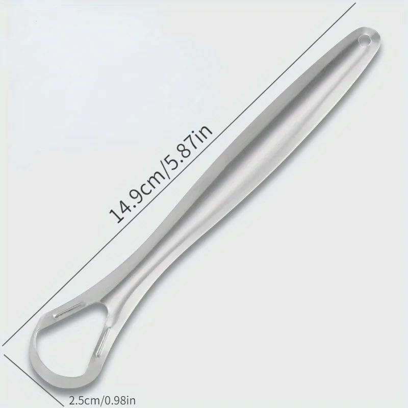 1pc Tongue coating cleaner, tongue coating brush, deodorant oral care tool, stainless steel tongue scraper, fresh breath