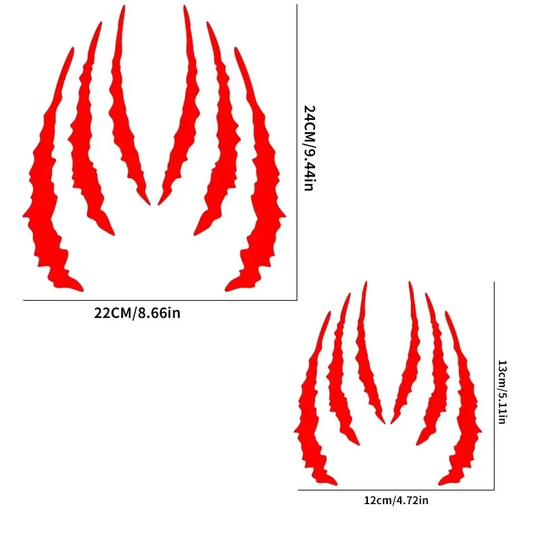 1Pair Monster Claw Scratch Motorcycle Stickers DIY Motorbike Fuel Tank Headlight Helmet Body Waterproof Sunscreen Decals Decors image 3