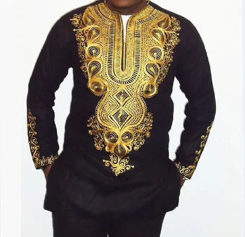 

Africa Clothing African Dashiki Traditional Dashiki Maxi Man Shirt 2024 Brand New Ethnic Printed Long Sleeve Shirt Chemise Homme