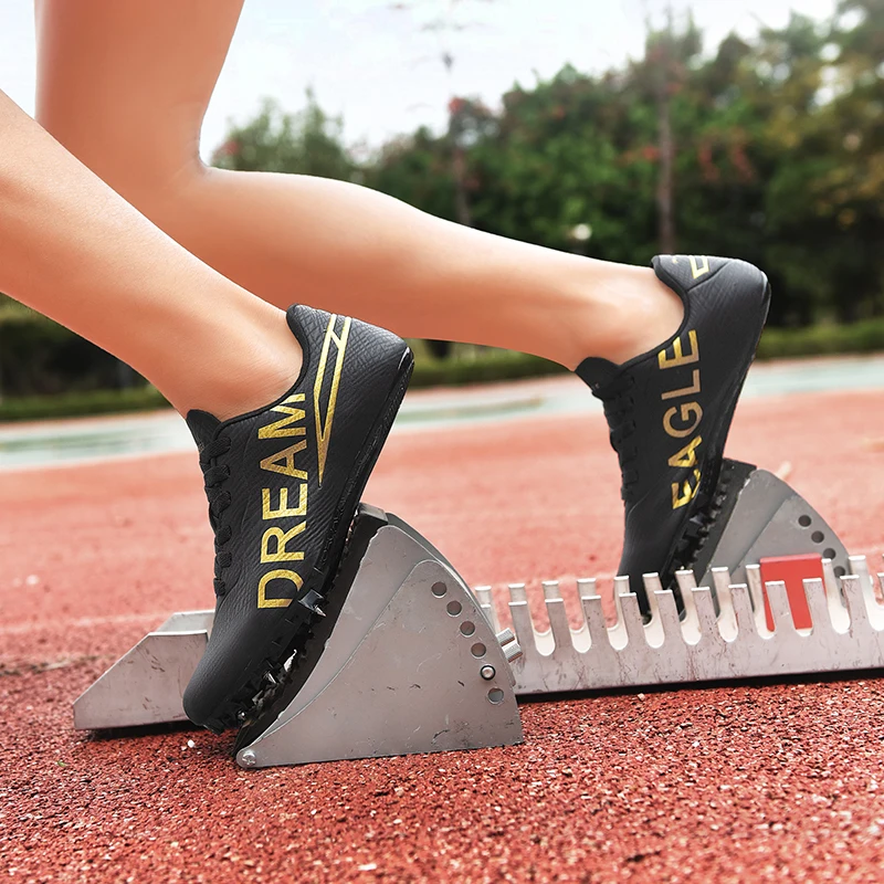 New Sprint Track Field Shoes Man's Women Outdoor Sport Athletics Spikes for Running Kids Boys Girls Training Nail Shoes Sneaker