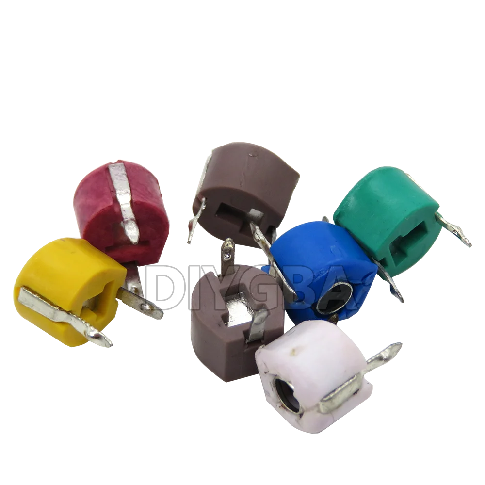 10PCS DIP JML06-1 Adjustable Capacitor 5PF 10PF 20PF 30PF 40PF 60PF 50 70PF 6mm JML06-1 5PF~120PF Trimmer Variable Capacity