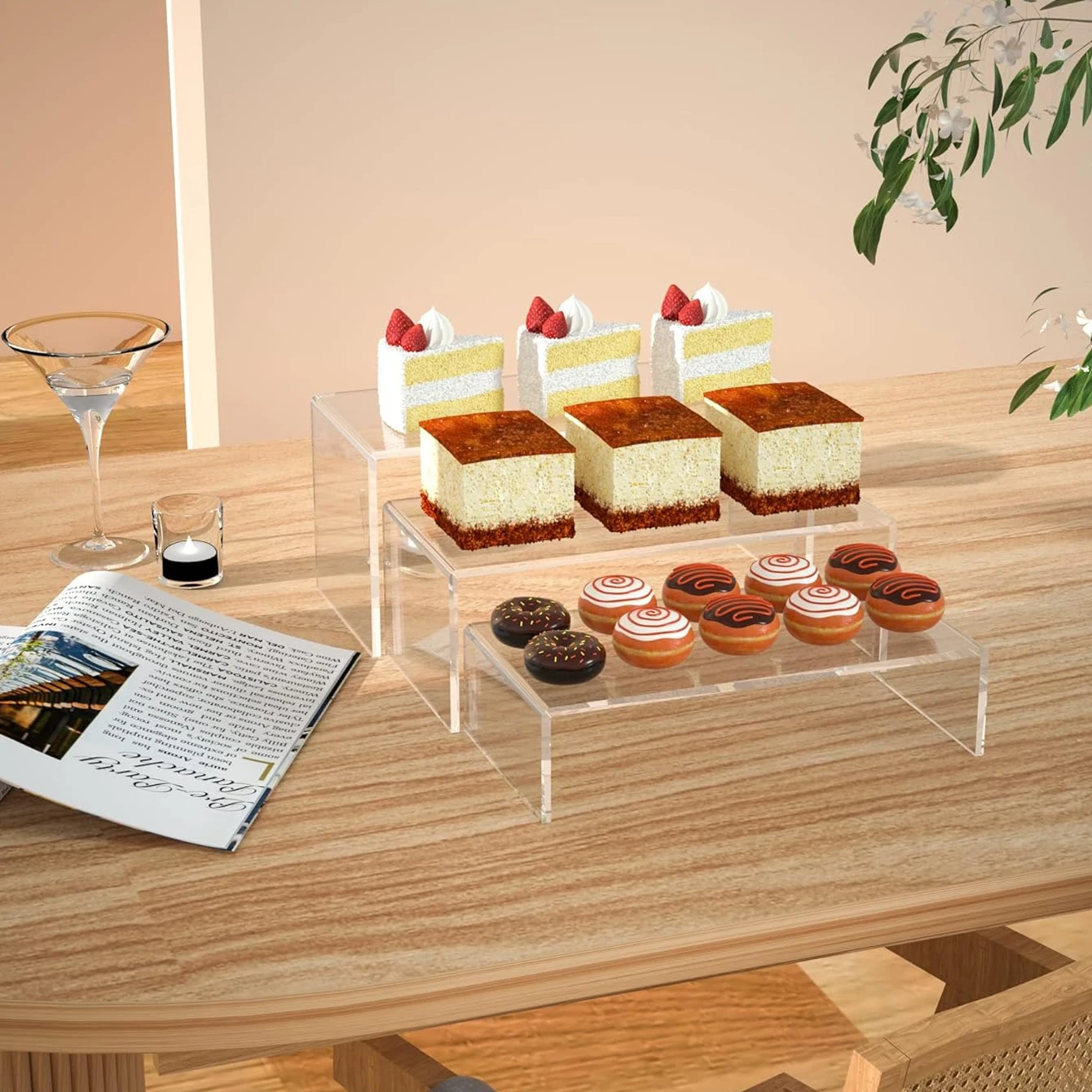 3 pieces of acrylic display sh - огляд і ціна Resin Art Stand
